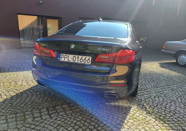 BMW Seria 5 cena 129000 przebieg: 62000, rok produkcji 2019 z Pleszew małe 436